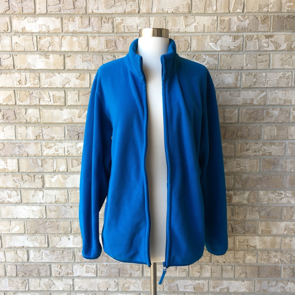 UNIQLO Fleece Zip Up Sweater Size L 🌸 - Picture 2 of 8